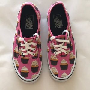 Late Night edition Vans. Hot pink Cupcakes.